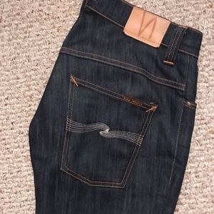 Nudie Jeans - Thin Finn Dry Ecru Embo👖